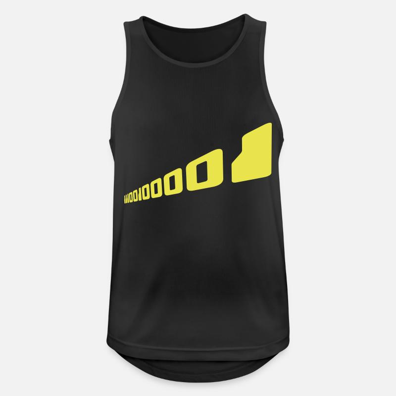 Binär Code Programm Sprache - Männer Tank Top atmungsaktiv - Schwarz
