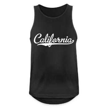 Californie - Débardeur respirant Homme - noir - Devant - Nick (188cm)