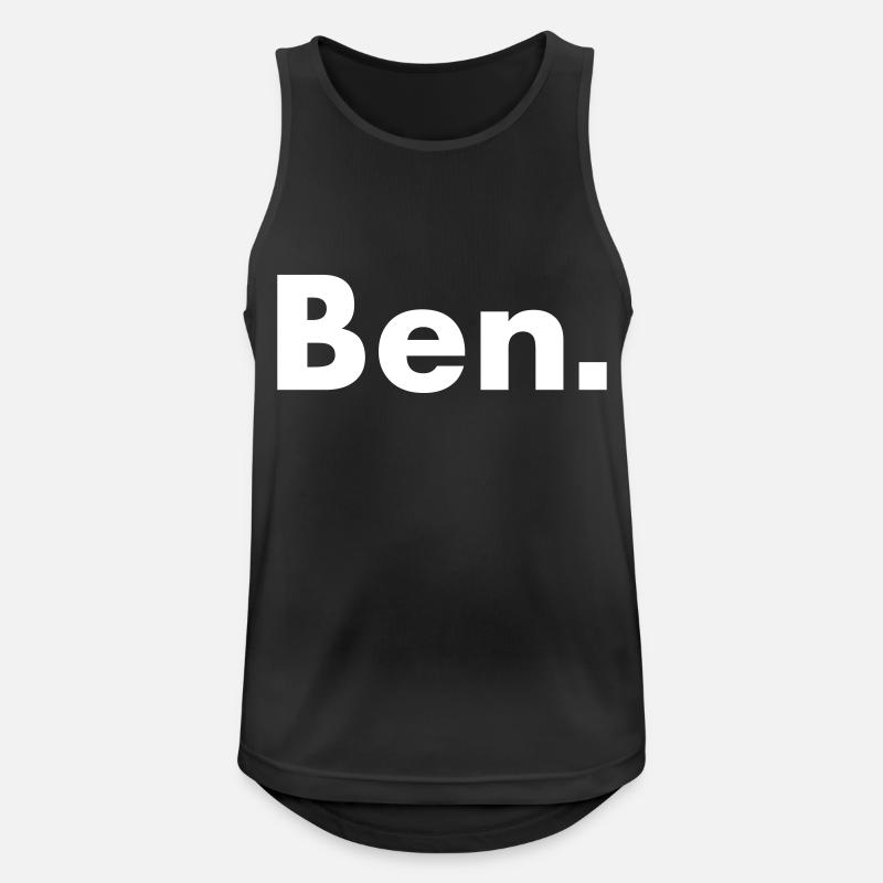Ben - Name - Scripture - Benedict - Benjamin - Men's Breathable Tank Top - black