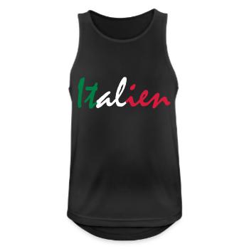 italy - Men's Breathable Tank Top - black - Front - Nick (188cm)