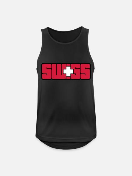 Swiss - Men's Breathable Tank Top - black