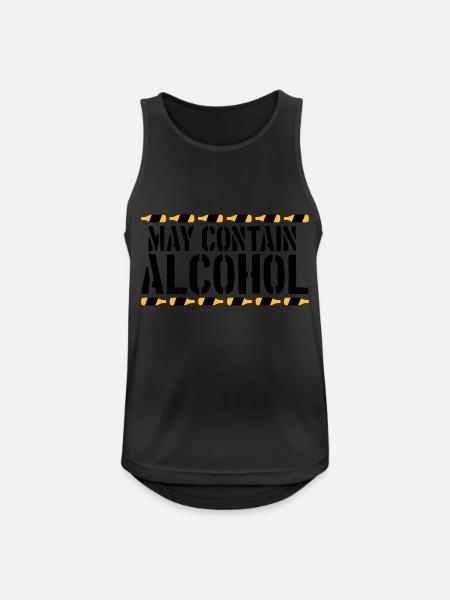 Saying May contain alcohol - Men's Breathable Tank Top - black