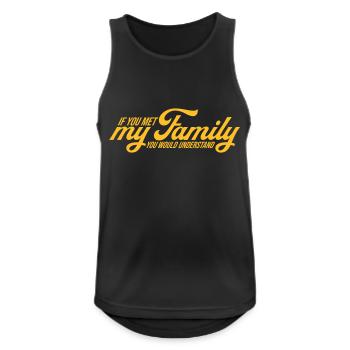 you would understand quote - Men's Breathable Tank Top - black - Front - Nick (188cm)