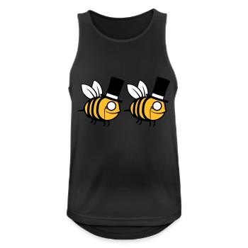 Team Cylinder Hat Bees - Débardeur respirant Homme - noir - Devant - Nick (188cm)
