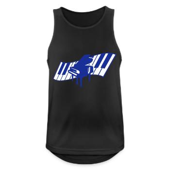 Piano Keys Instrument Playing Classical Music - Men's Breathable Tank Top - black - Front - Nick (188cm)
