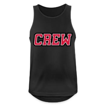 Crew - Männer Tank Top atmungsaktiv - Schwarz - Vorne - Nick (188cm)