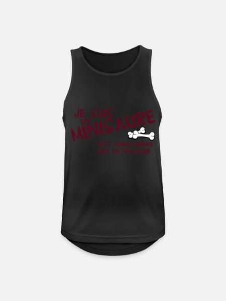 Je suis un minisaure - Men's Breathable Tank Top - black