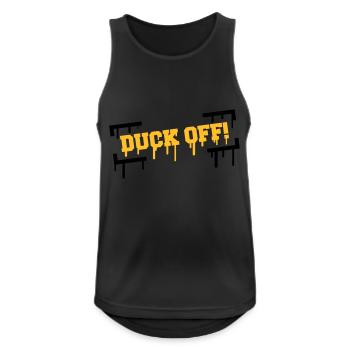 Duck Off Graffiti - Débardeur respirant Homme - noir - Devant - Nick (188cm)