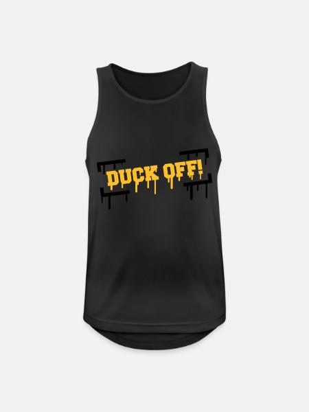 Duck Off Graffiti - Men's Breathable Tank Top - black