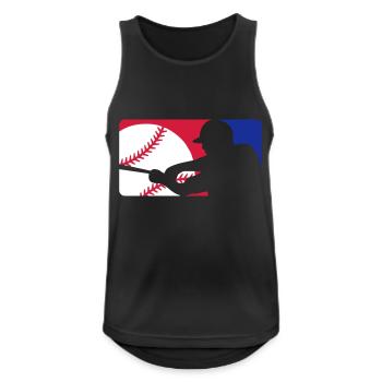 Baseball Player Sign - Männer Tank Top atmungsaktiv - Schwarz - Vorne - Nick (188cm)