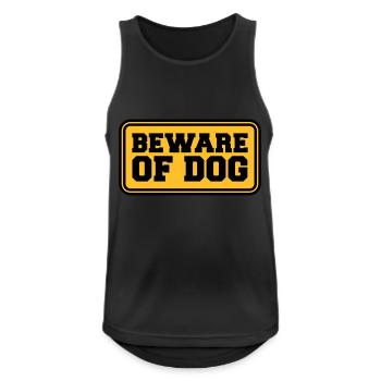 Beware Of Dog - Men's Breathable Tank Top - black - Front - Nick (188cm)