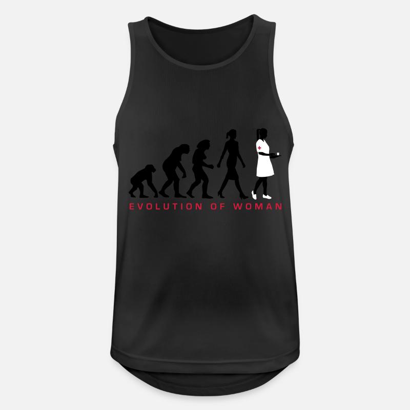 evolution_krankenschwester_122012_c_3c - Männer Tank Top atmungsaktiv - Schwarz