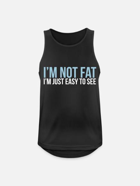 im not fat - Men's Breathable Tank Top - black