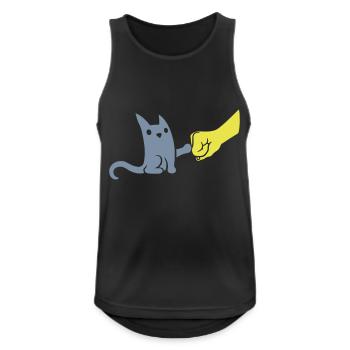 Brofist Cat Pompe à poing - Débardeur respirant Homme - noir - Devant - Nick (188cm)