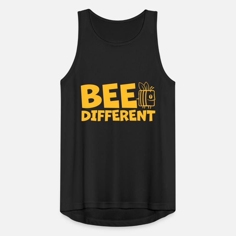 bee different Spruch Zitat Männer Tank Top atmungsaktiv