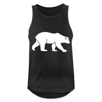Polar bear - Men's Breathable Tank Top - black - Front - Nick (188cm)