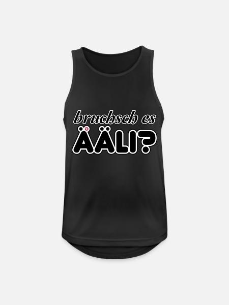 Ääli, bruchsch es - Männer Tank Top atmungsaktiv - Schwarz