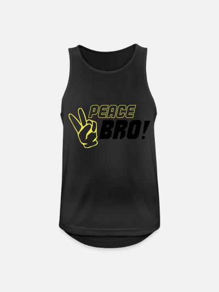 peace bro 02 - Men's Breathable Tank Top - black