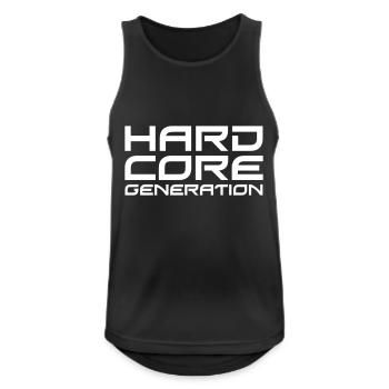 Hardcore Generation II - Débardeur respirant Homme - noir - Devant - Nick (188cm)
