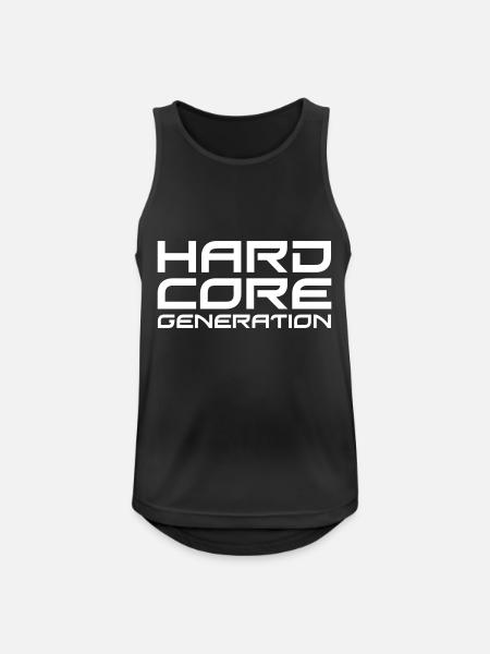 Hardcore Generation II IT - Canotta da uomo traspirante - nero
