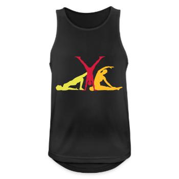 2541614 15809734 yoga - Männer Tank Top atmungsaktiv - Schwarz - Vorne - Nick (188cm)
