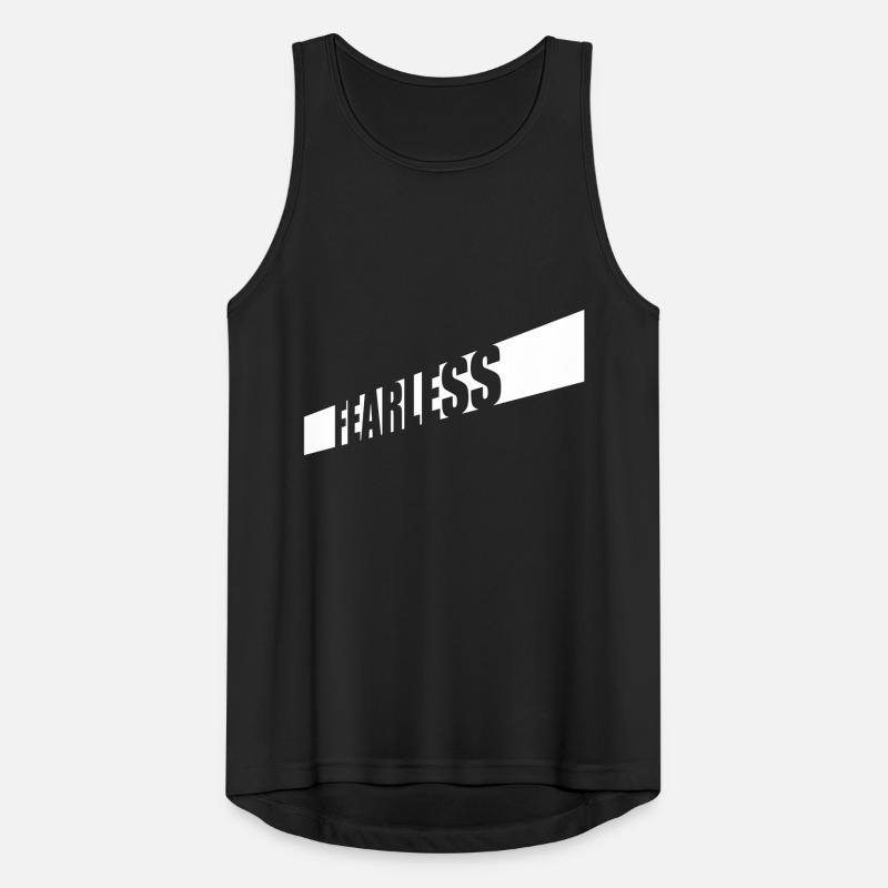 fearless Text Zitat Design Männer Tank Top atmungsaktiv