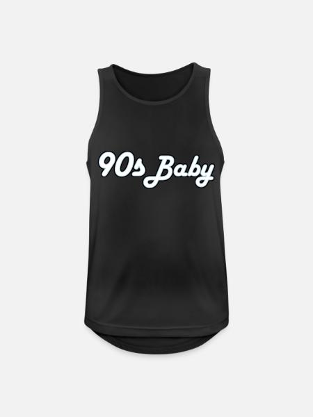 90's baby - Men's Breathable Tank Top - black