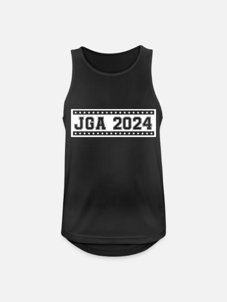 JGA 2024 stamp - Men's Breathable Tank Top - black