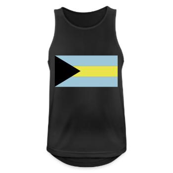 Drapeau des Bahamas - Débardeur respirant Homme - noir - Devant - Nick (188cm)
