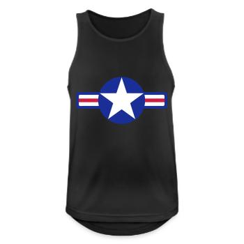 usa army - Men's Breathable Tank Top - black - Front - Nick (188cm)