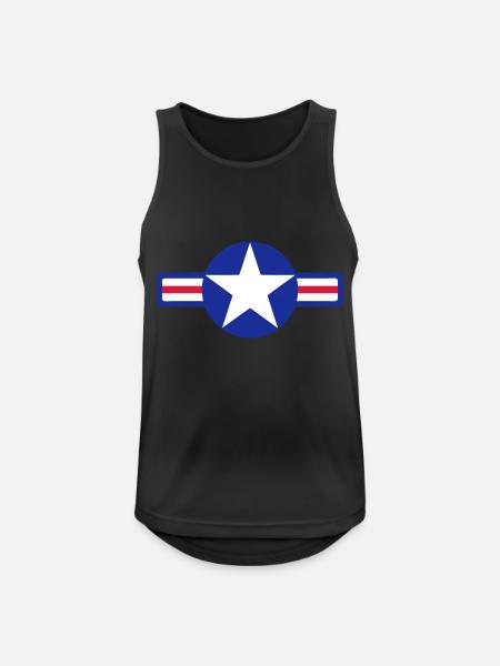 usa army - Men's Breathable Tank Top - black
