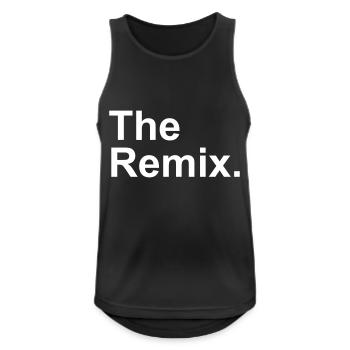 The Remix. - Débardeur respirant Homme - noir - Devant - Nick (188cm)