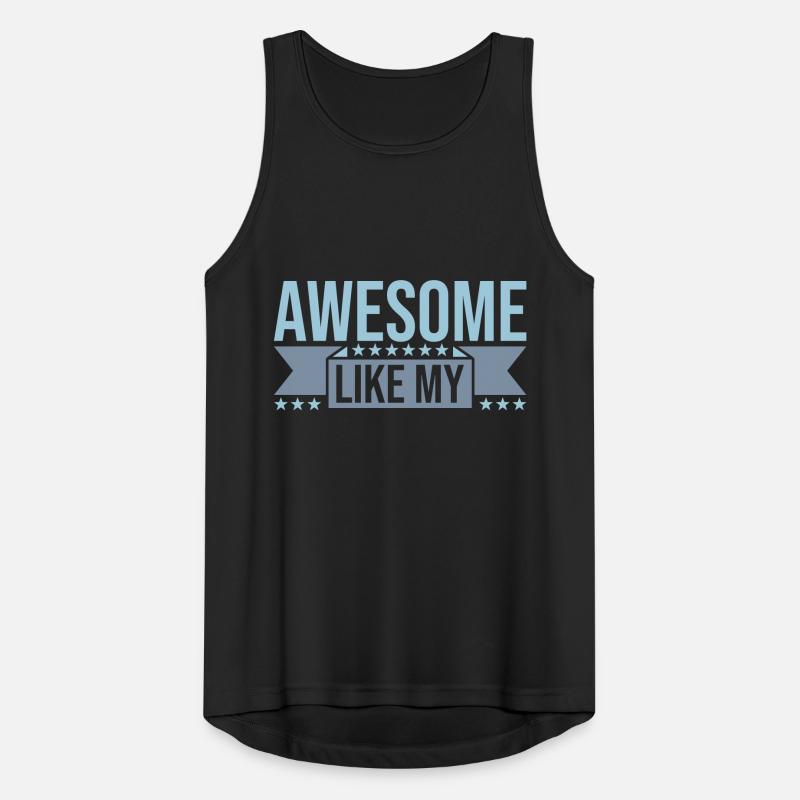 Insert Text Awesome Like Men's Breathable Tank Top