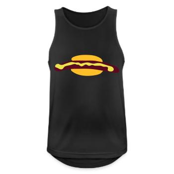 hot-dog - Débardeur respirant Homme - noir - Devant - Nick (188cm)