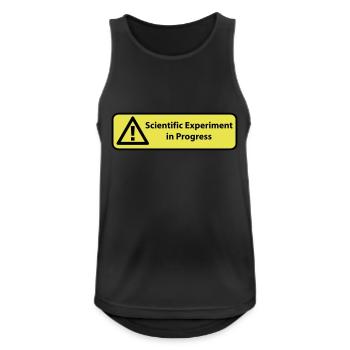 Scientific experiment in progress - Men's Breathable Tank Top - black - Front - Nick (188cm)