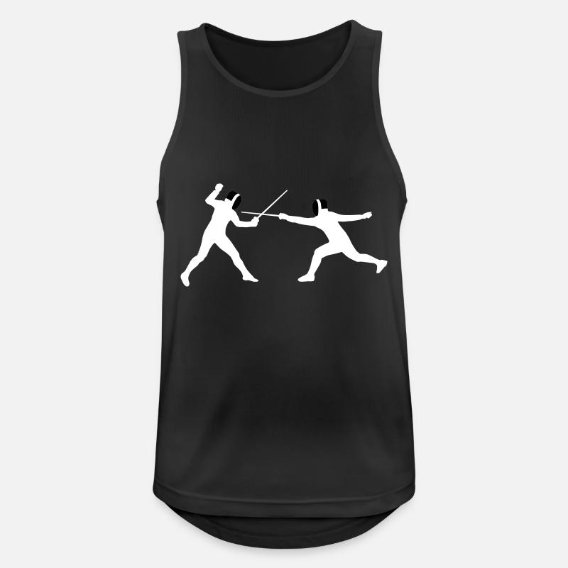 fechter_2c - Men's Breathable Tank Top - black