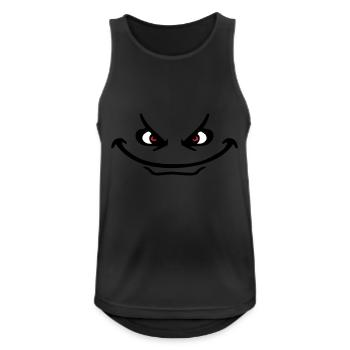 Evil Peep Cartoon Face Cool Monster Grin - Men's Breathable Tank Top - black - Front - Nick (188cm)