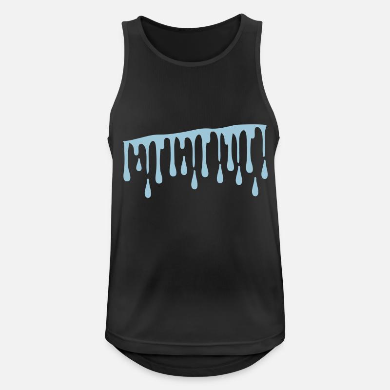 water drops pattern cc1 - Men's Breathable Tank Top - black