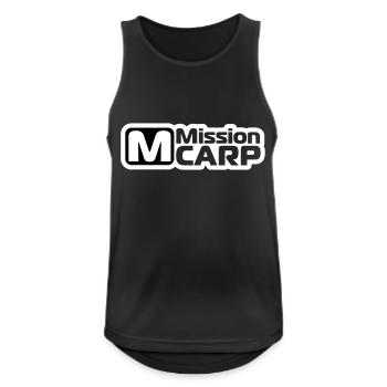 Fishing, carp, fish, mission carp - Men's Breathable Tank Top - black - Front - Nick (188cm)