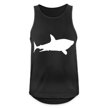 requin requin - Débardeur respirant Homme - noir - Devant - Nick (188cm)