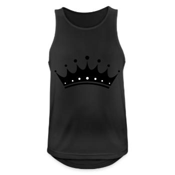 crown - Men's Breathable Tank Top - black - Front - Nick (188cm)
