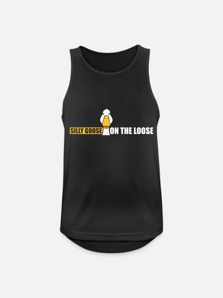 goose on the loose - Men's Breathable Tank Top - black