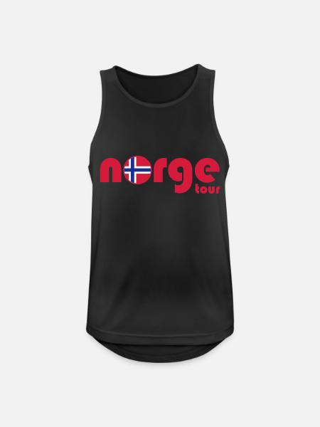 Norway Tour Norge - Men's Breathable Tank Top - black