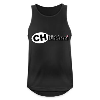 CHlütteri - Men's Breathable Tank Top - black - Front - Nick (188cm)