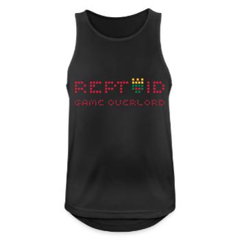 Reptilien Echtes Spiel - Männer Tank Top atmungsaktiv - Schwarz - Vorne - Nick (188cm)
