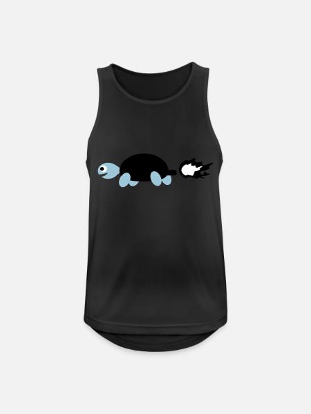 schildkroeteflame_f3 - Men's Breathable Tank Top - black