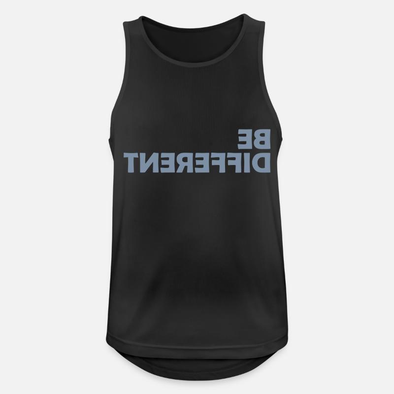 Be different Logo Design - Men's Breathable Tank Top - black