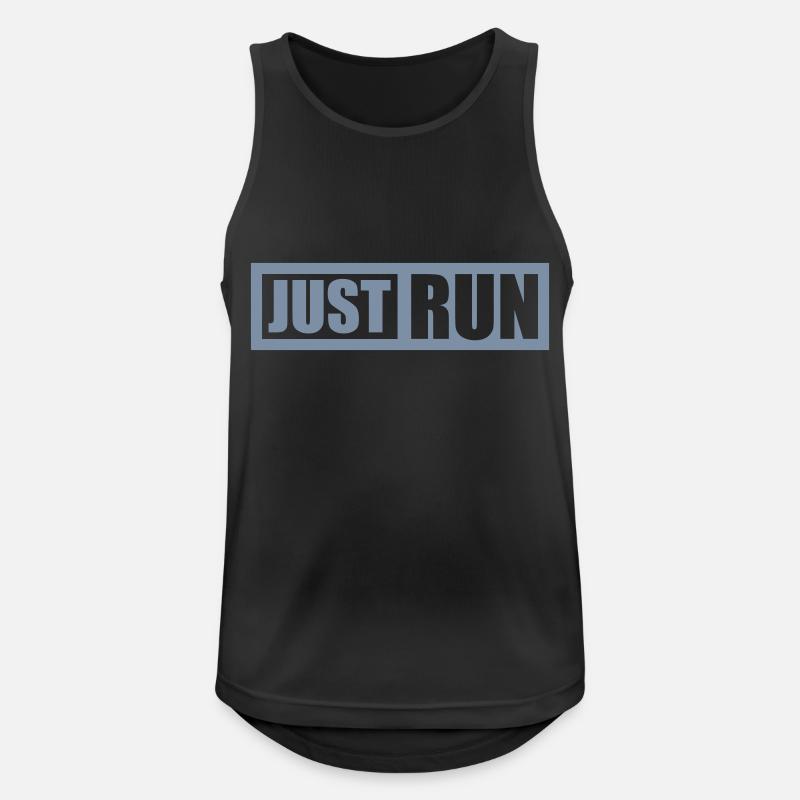 Runner Just Run Design - Men's Breathable Tank Top - black