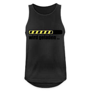 Ladebalken PC loading Computer Download - Männer Tank Top atmungsaktiv - Schwarz - Vorne - Nick (188cm)