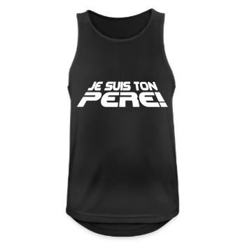 Je suis ton père 3D (1c) - Men's Breathable Tank Top - black - Front - Nick (188cm)